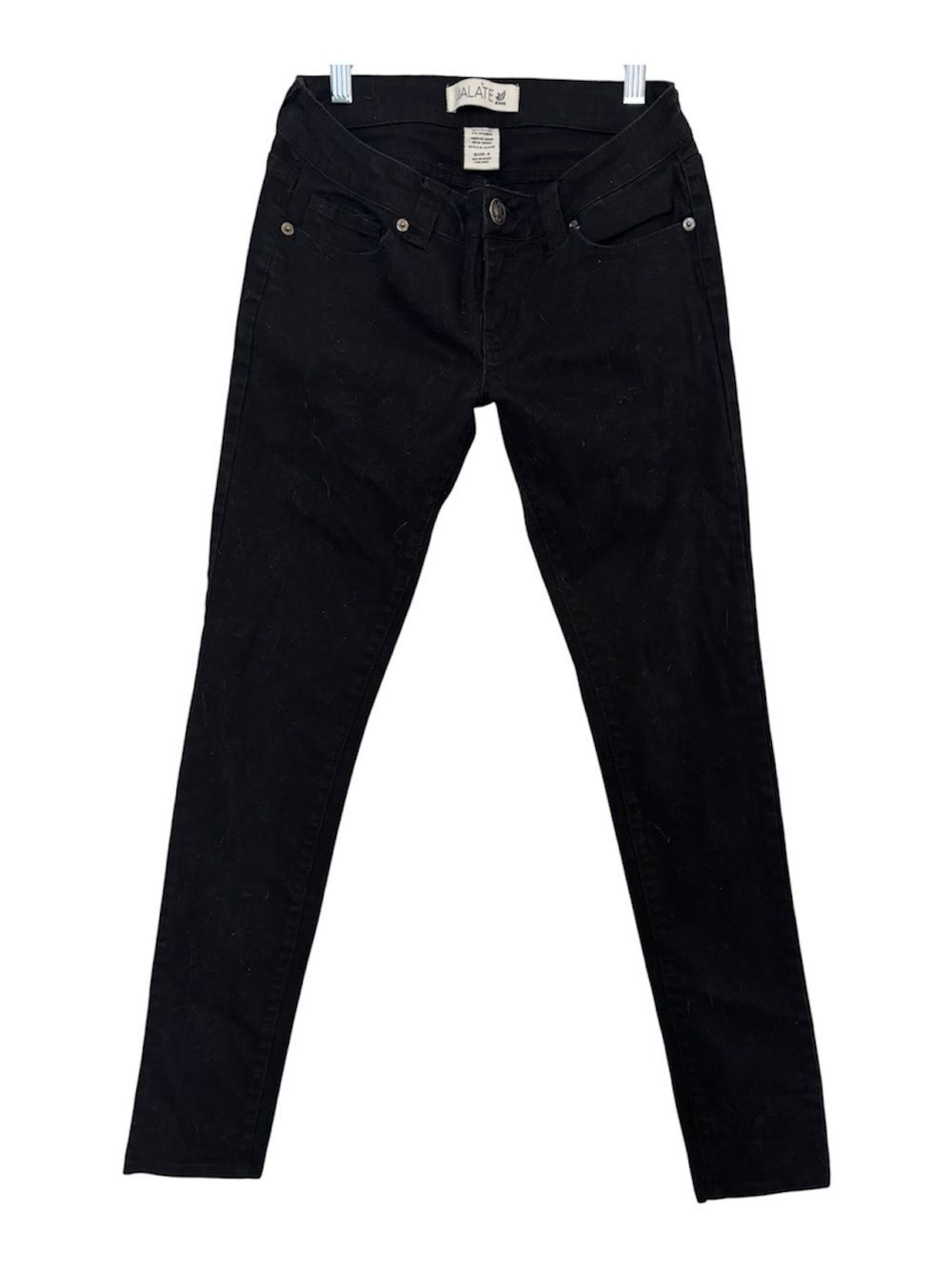 Jalate 3 Black Low Rise Skinny Jeans for Women Juniors Stretch 90s Y2K